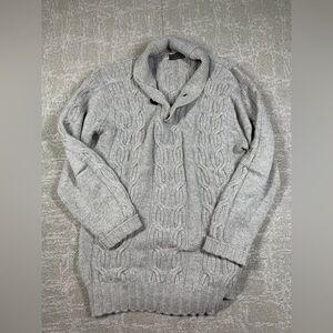 Holland and Sherry Cable Knit 100% Cashmere London Sweater Womens Size Large